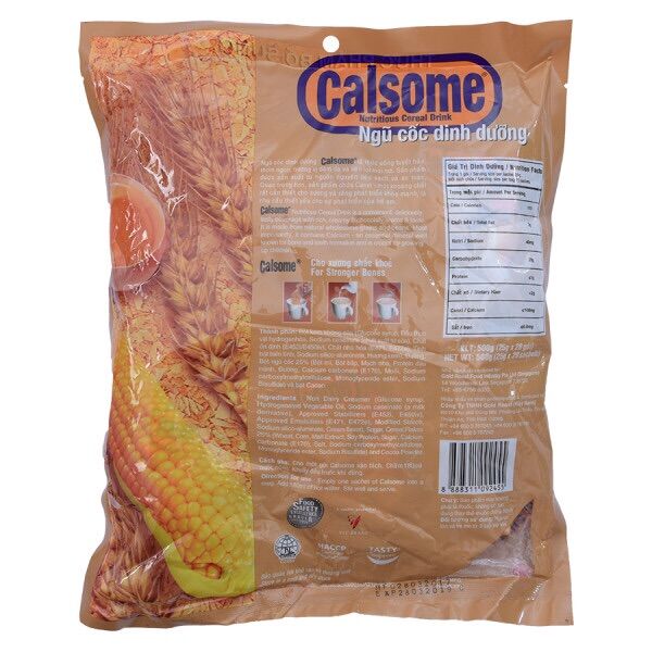 Bột Ngũ Cốc Calsome Socola | Vani 20Gói*25G