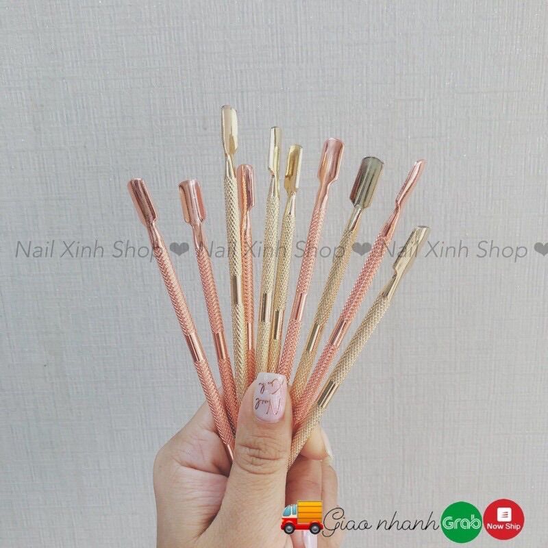 Cây sủi da, đẩy da inox, dung cụ nail cao cấp (2 đầu đa dụng, tiện lợi)