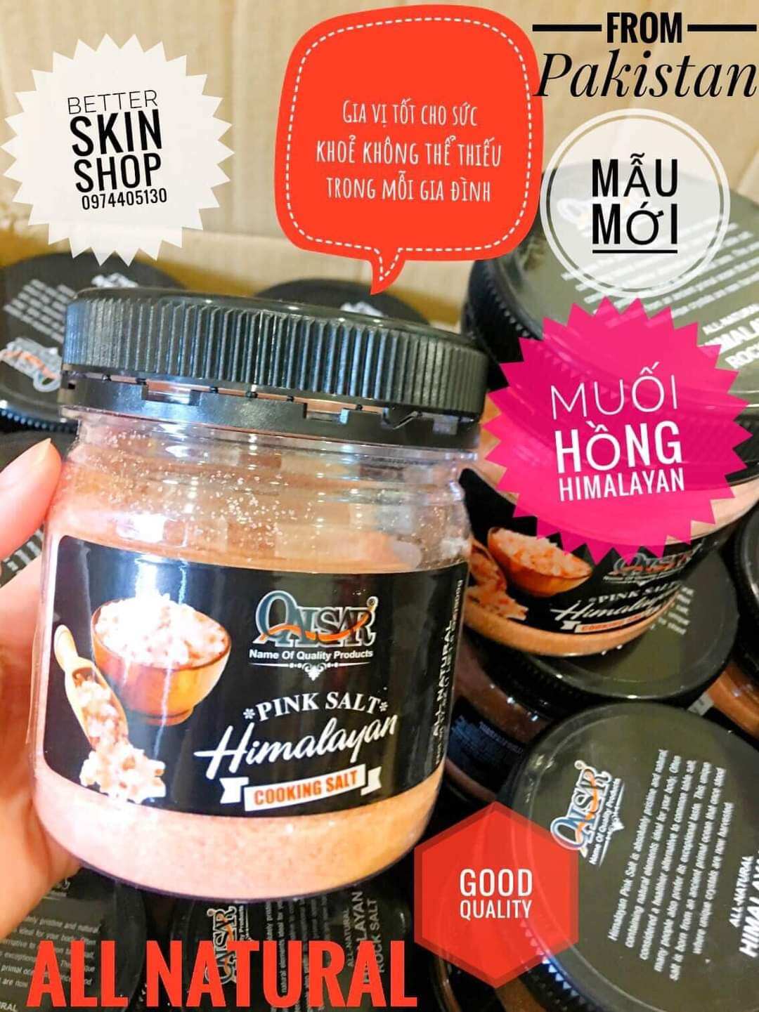 Muối Hồng Himalayan Pink Salt Qaisar 500g