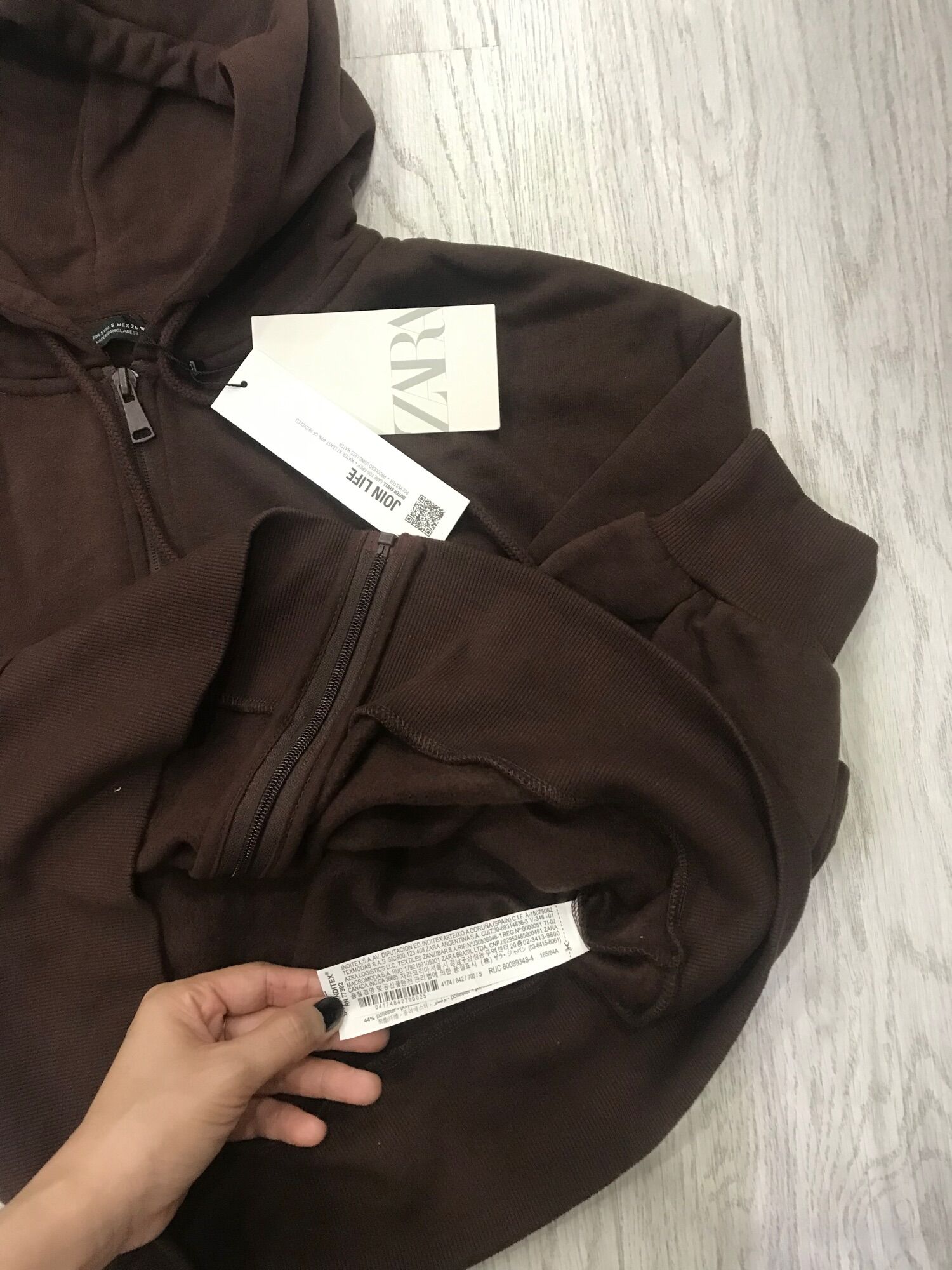 [ZARA NEWTAG] ÁO KHOÁC ZARA ( MÀU NÂU)