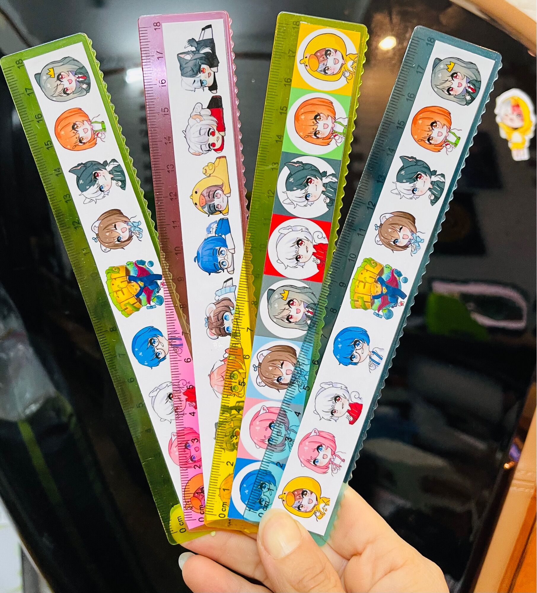 Set 2 thước kẻ Hero team Among us 18cm