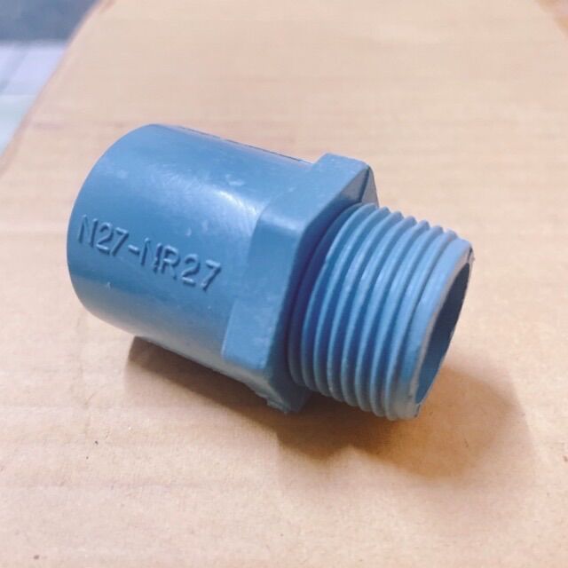 NỐI 27 REN NGOÀI 27 PVC SIÊU BỀN ( BỘ 10 CÁI )
