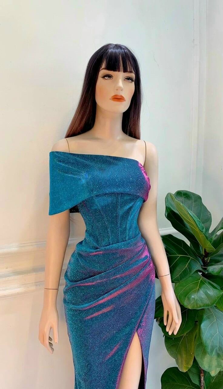 ĐẦM BODY ÁNH KIM LỆCH VAI