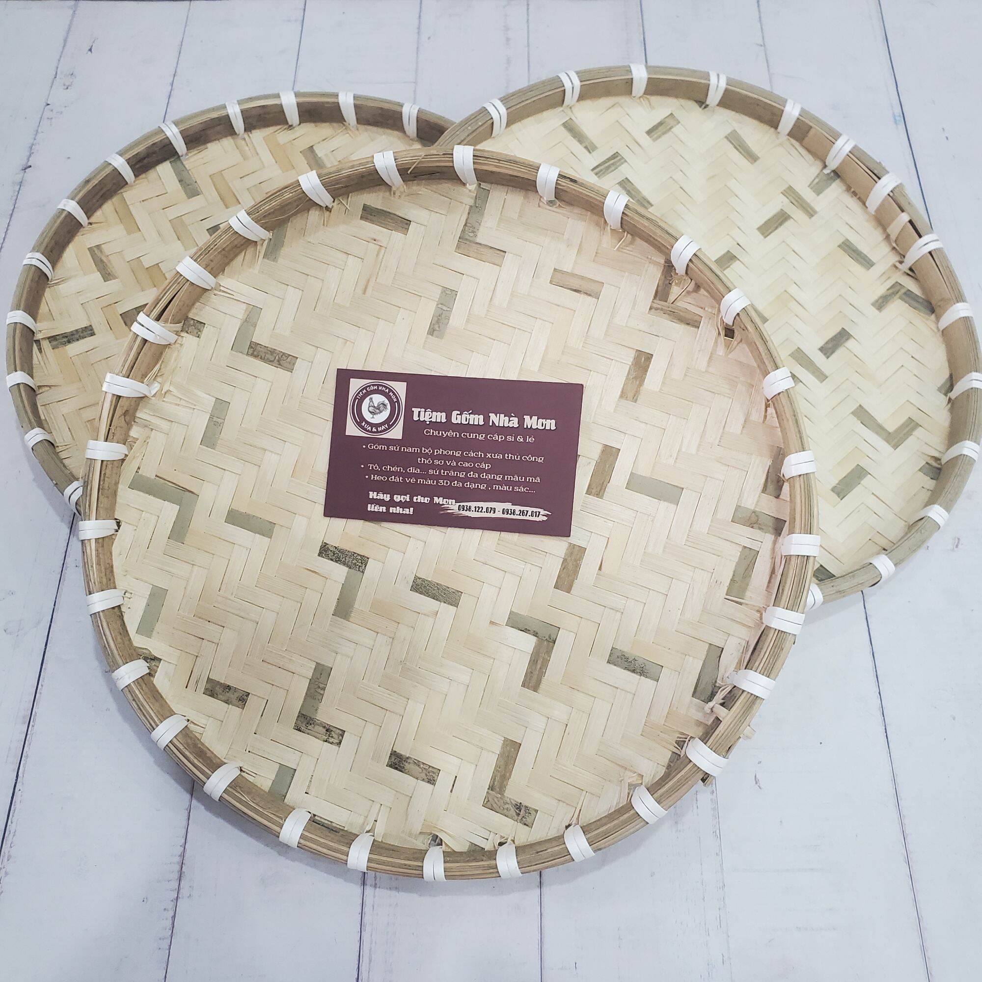 Mẹt Đan Tre 25cm (Hàng Đan Thủ Công)🌿🍀🍀