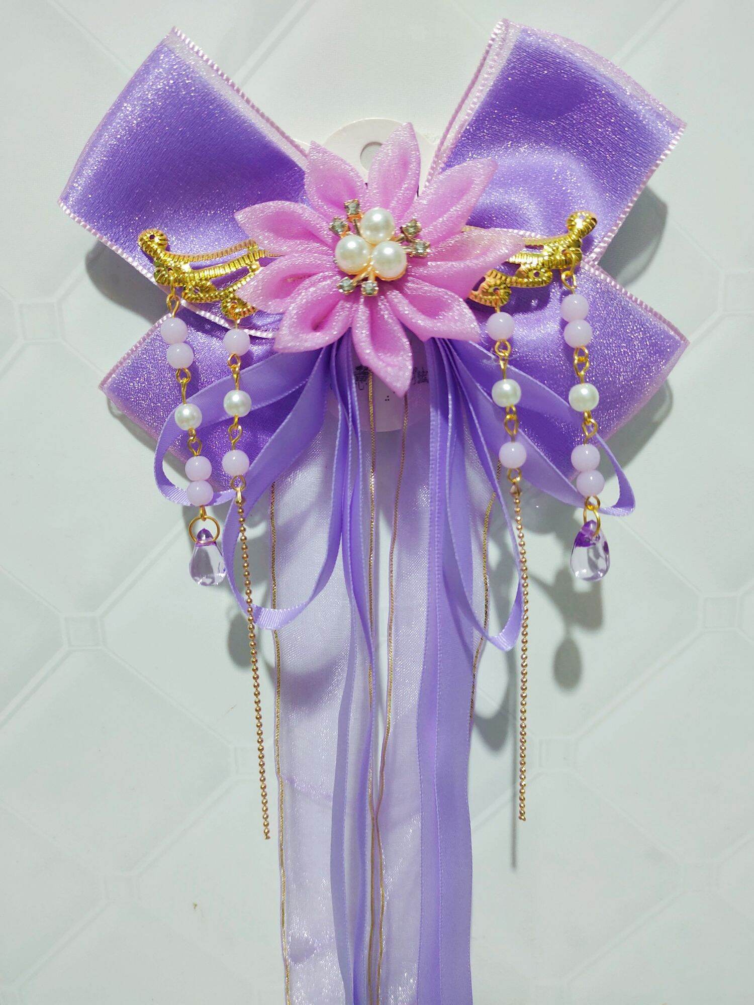 kẹp nơ phong cách cổ trang, hanfu, tiểu thư 20