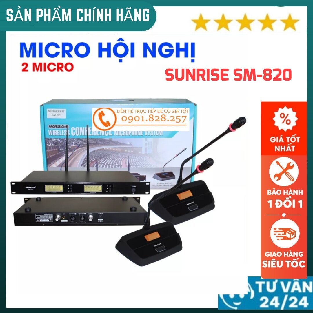 Micro hội nghị không dây Sunrise SM-820