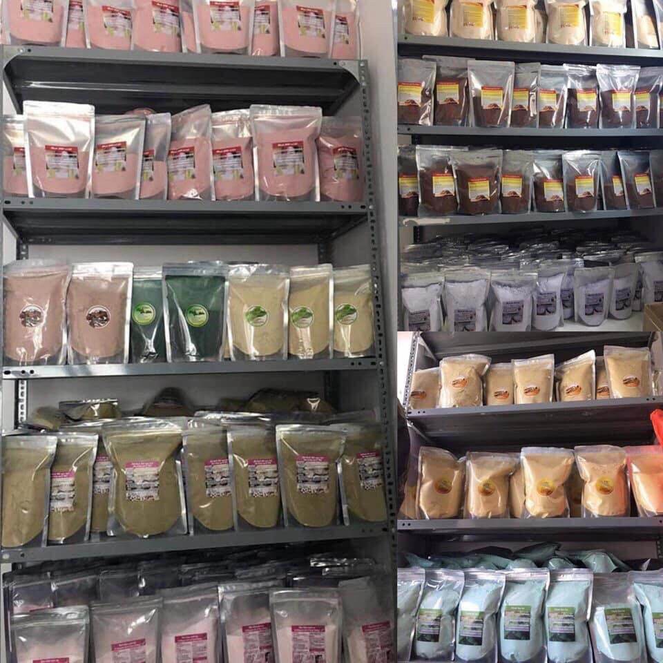 100gr bột mặt nạ dẻo than tre handmade.