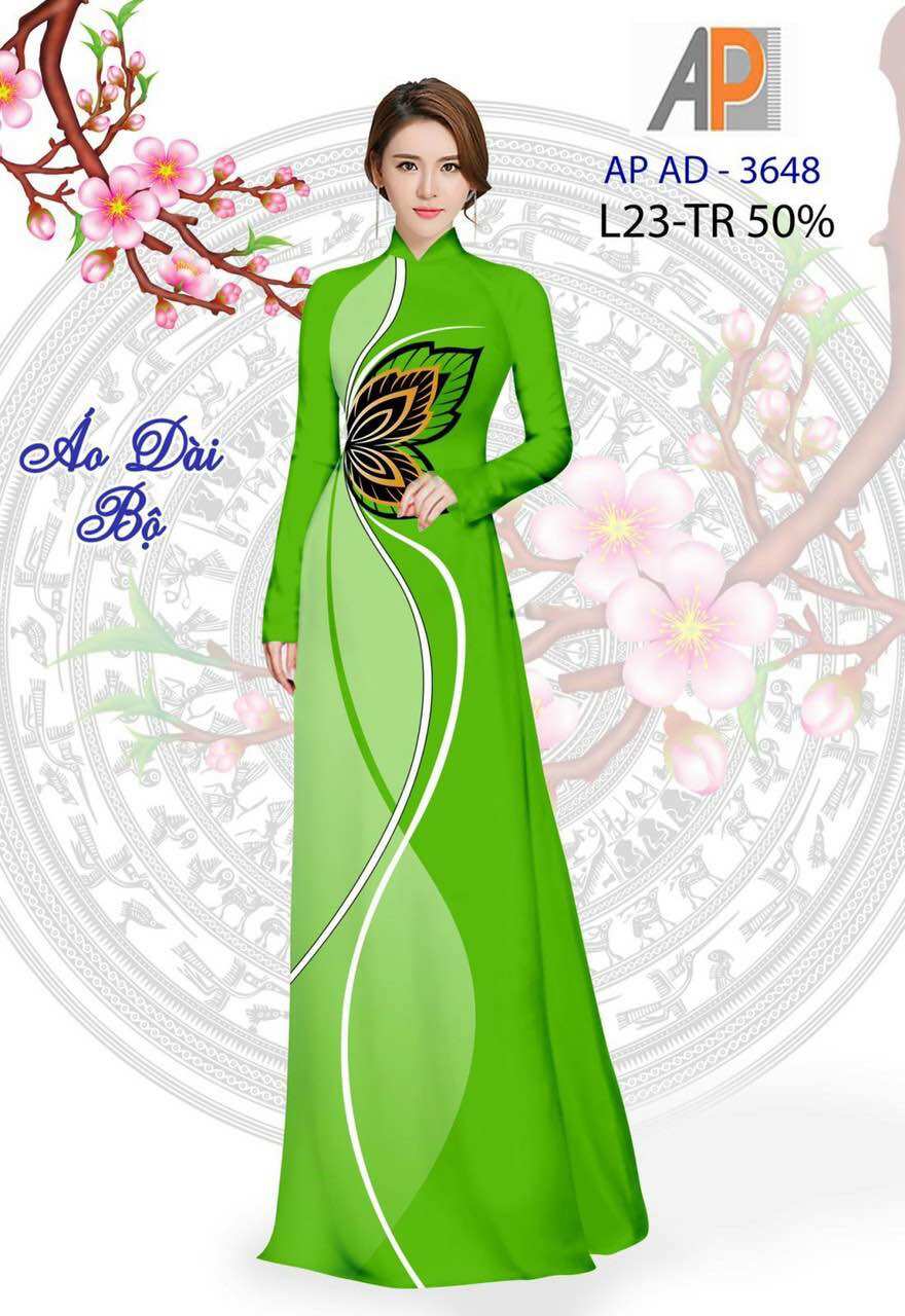 Vải áo dài hoa eo