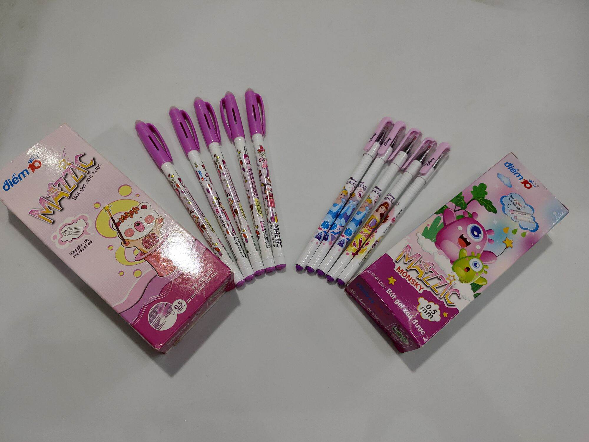 [đồ dùng học tập]Combo bút gel tím xoá được Thiên Long chính hãng xịn xò