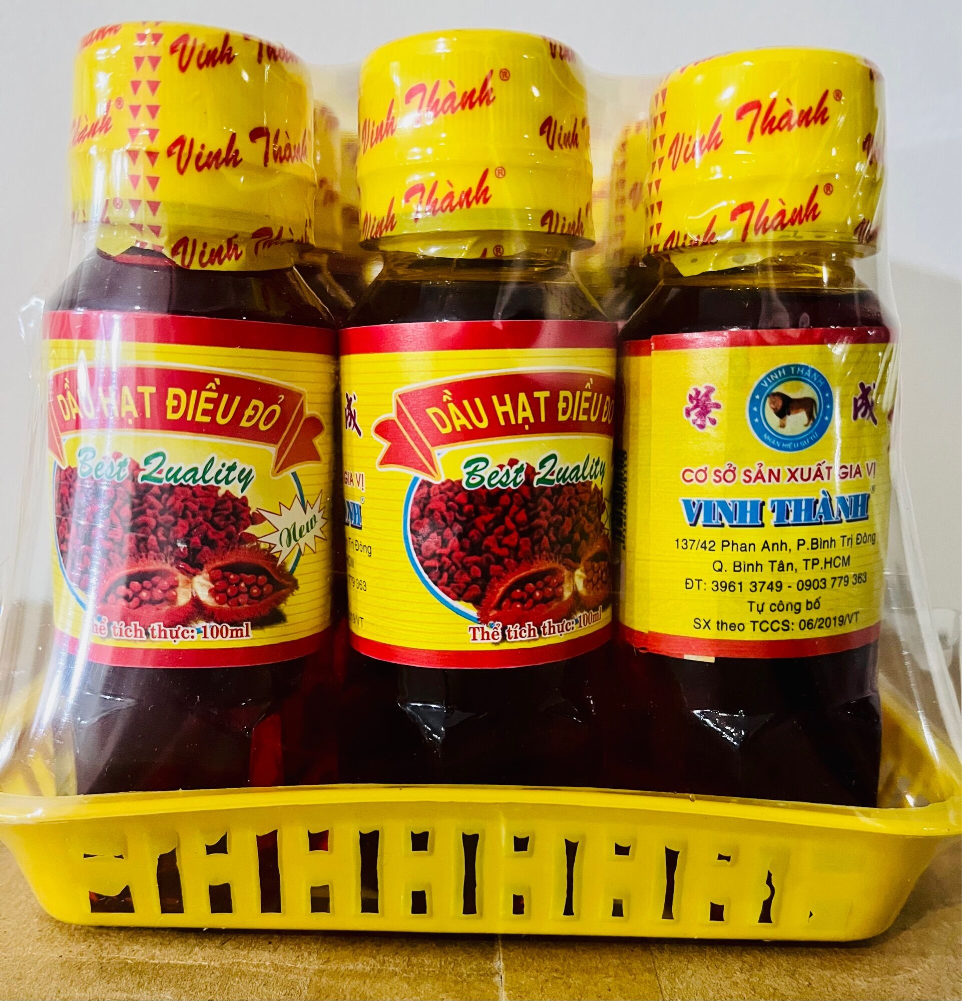 Dầu điều đỏ Vinh Thành chai
