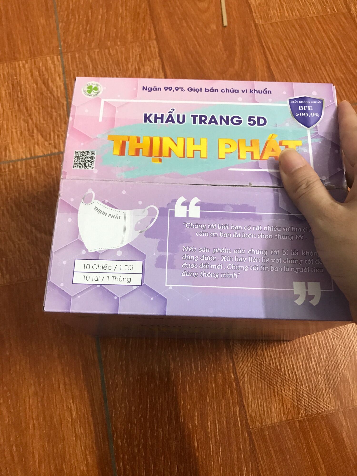 Thùng 100 chiếc Khẩu trang 5d thịnh phát