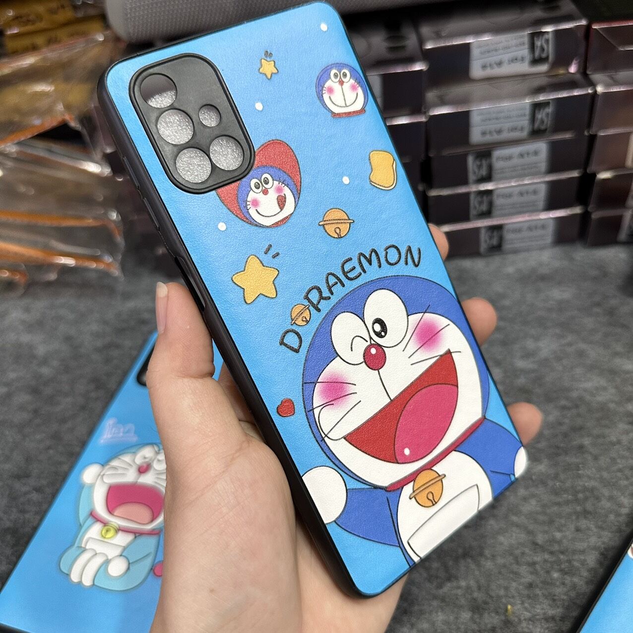 Case ốp lưng Samsung M51 dẻo Doremon siêu dễ thương bảo vệ camera