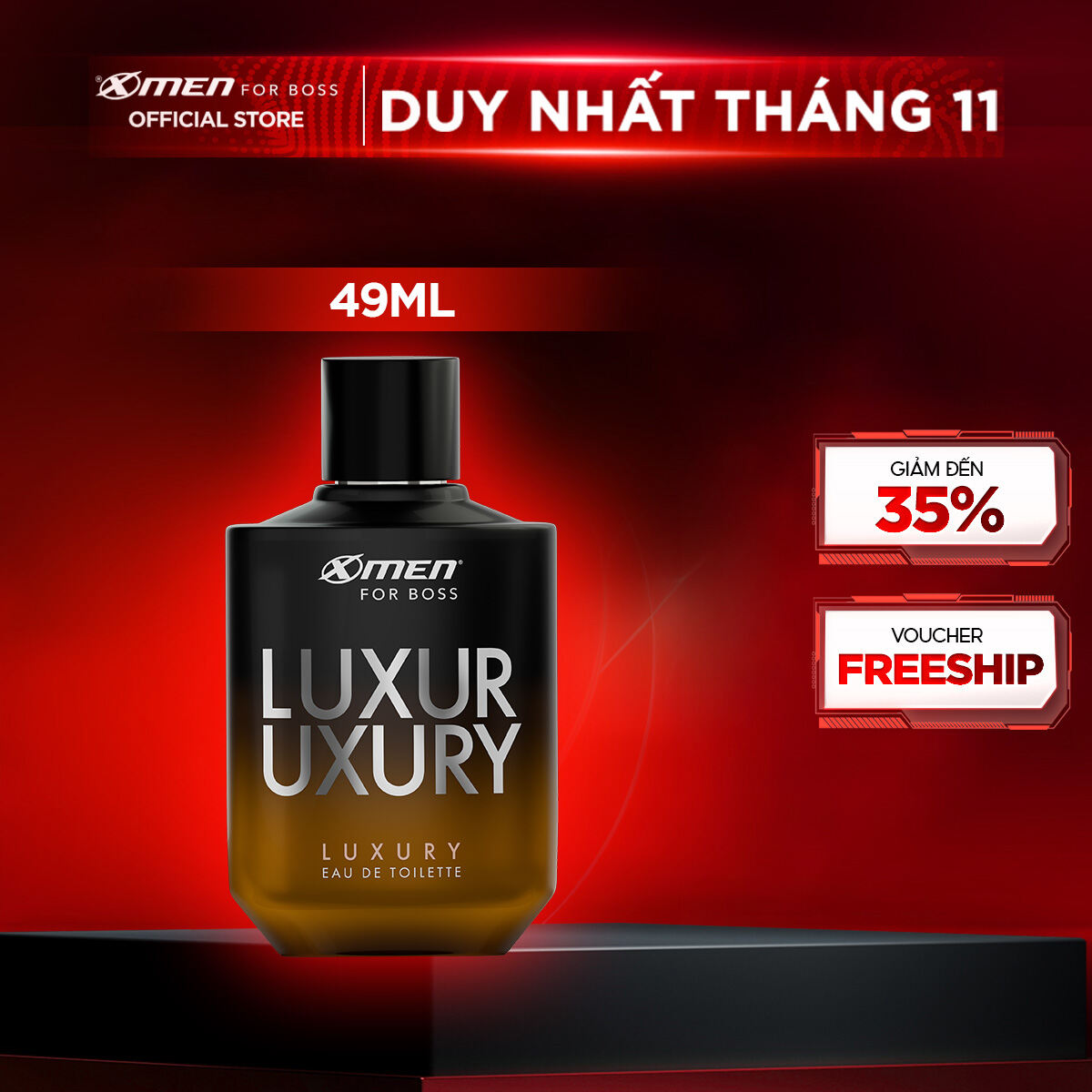 Nước hoa EDT X-Men for Boss Luxury - Mùi hương sang trọng tinh tế 49ml