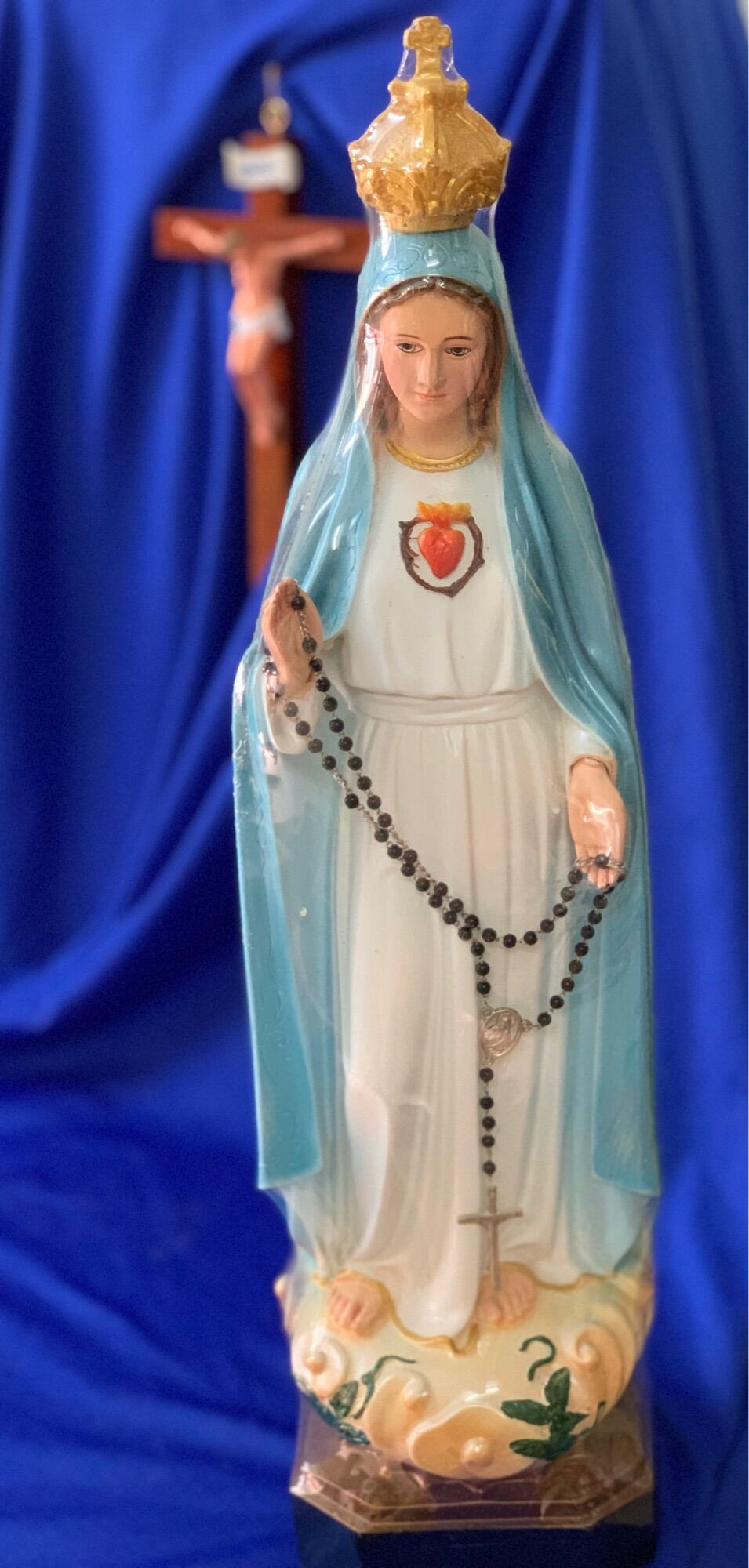 Tượng công giáo-Tượng đức mẹ Fatima cao 40cm
