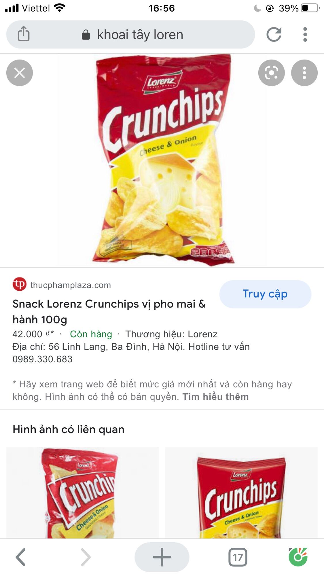 Khoai tây lát ĐỨC vị phomai