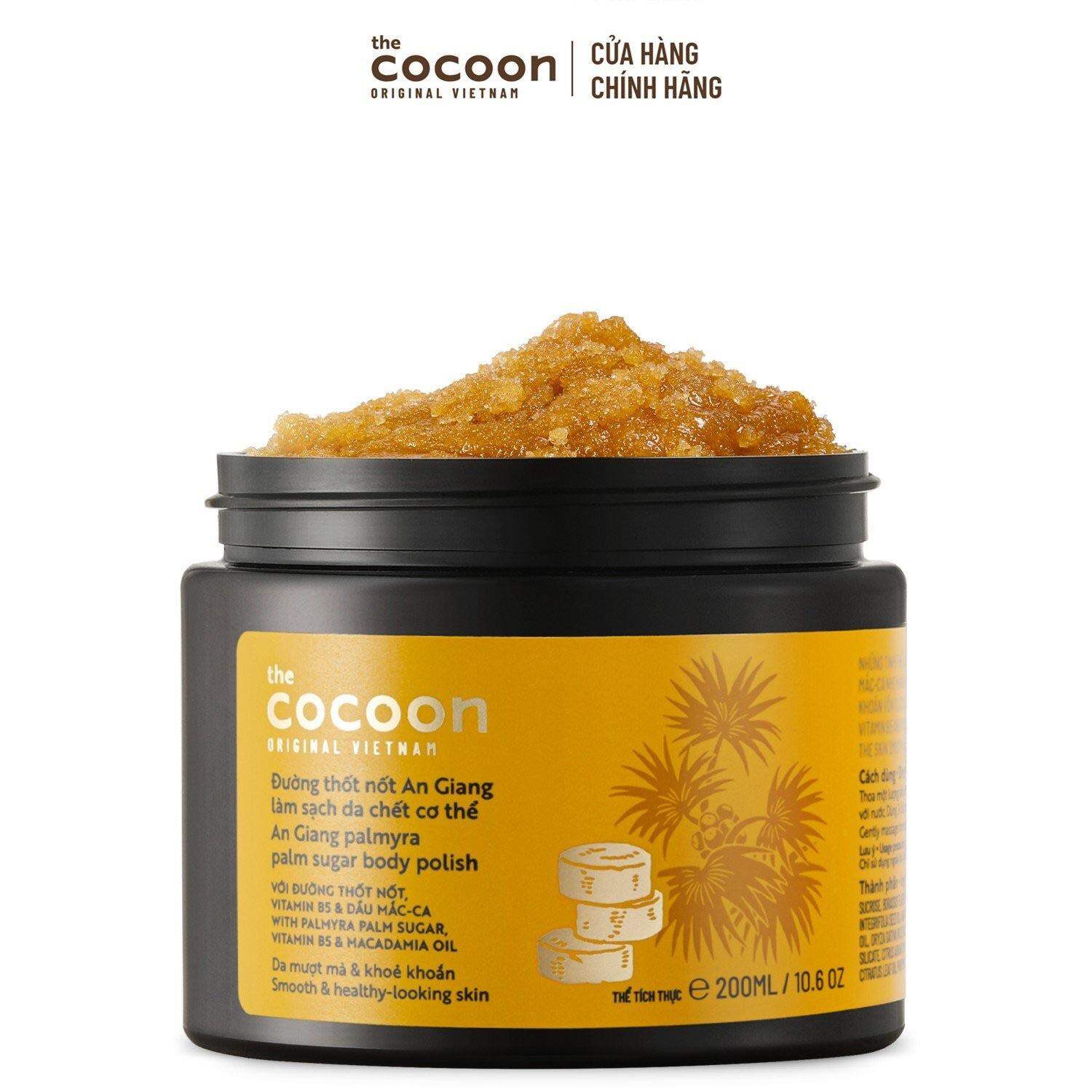 ĐƯỜNG THỐT NỐT TẨY DA CHẾT CƠ THỂ COCOON 200ML