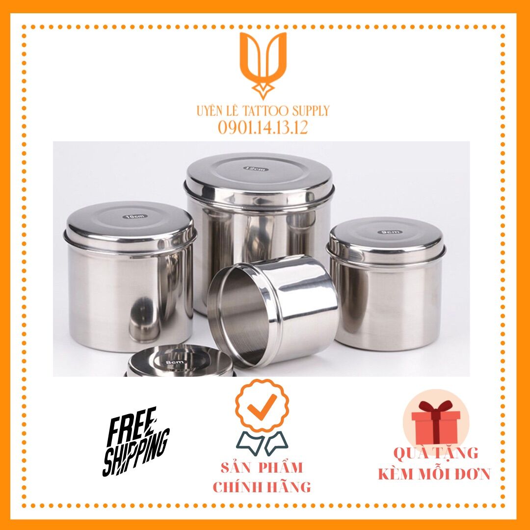 HỘP Y TẾ INOX 8CM