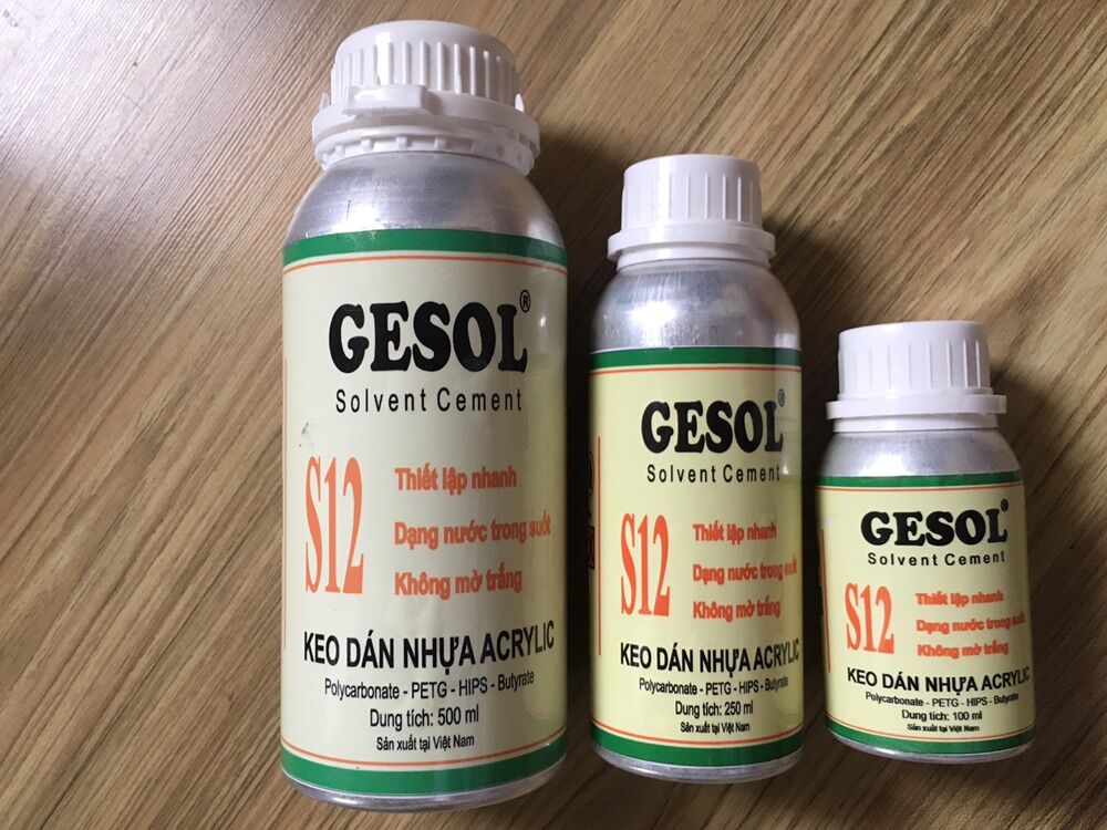 Keo dán mica chuyên dụng, không khói khô nhanh, lọ nhôm 500ml,