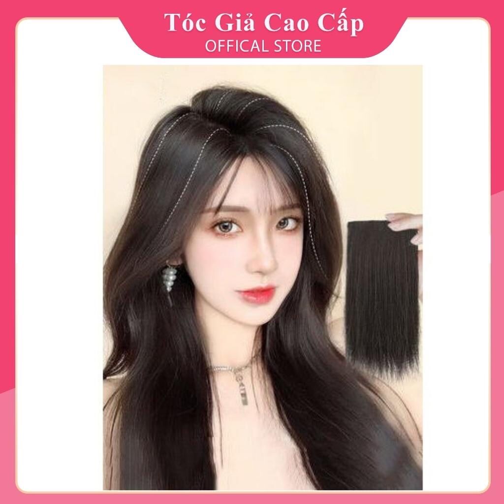 Tóc giả kẹp phồng dày tóc ❇️tơ dệt cao cấp ❇️