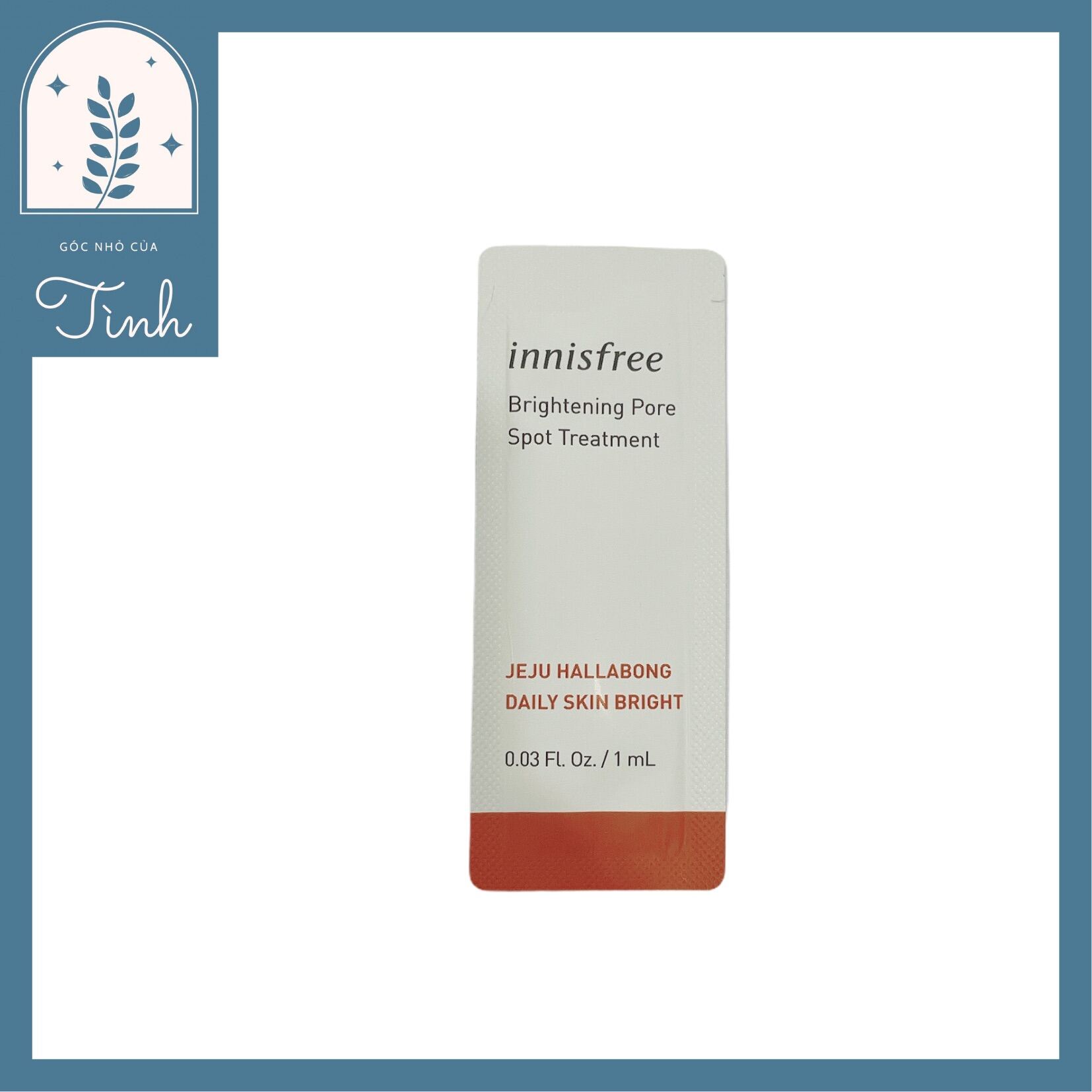 [ SAMPLE ] TINH CHẤT HỖ TRỢ LÀM MỜ NÁM, TÀN NHANG INNISFREE BRIGHTENING PORE SPOT TREATMENT 1ML