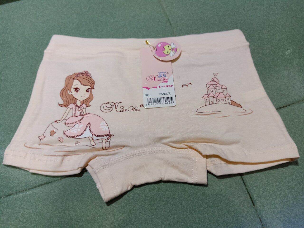 COMBO 5 QUẦN CHIP ĐÙI BÉ COTTON IN CÔNG CHÚA
