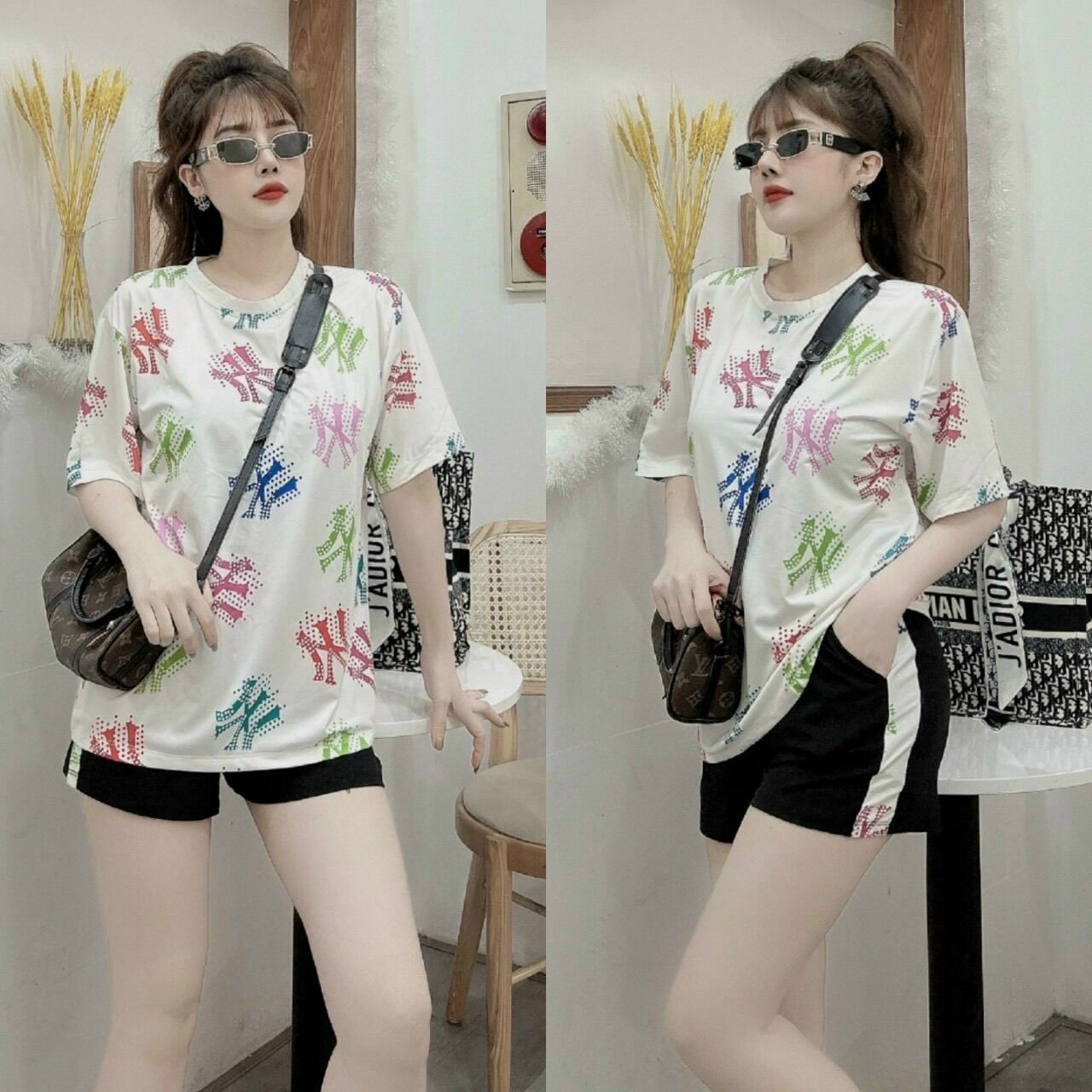 Bộ short hoạ tiết 3d cao cấp