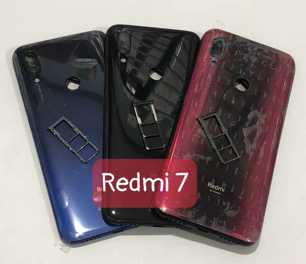 Vỏ redmi 7 full bộ-khay sim +kính cam