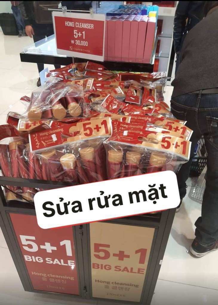 (Mua 5 tặng 1)Sữa rửa mặt sâm Hàn Quốc data 2028
