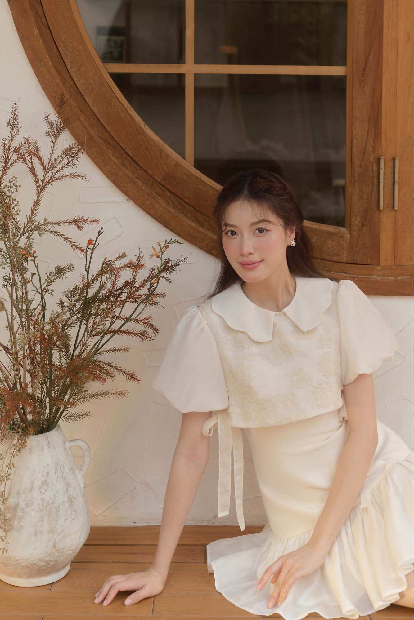 CÉLESTE - Váy tơ yếm Aline Dress