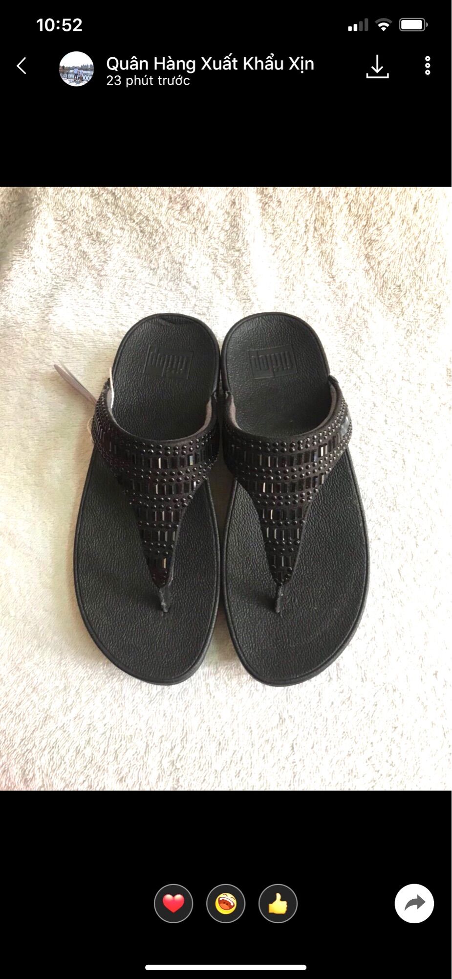 Dép kẹp fitflop hạt đá dài