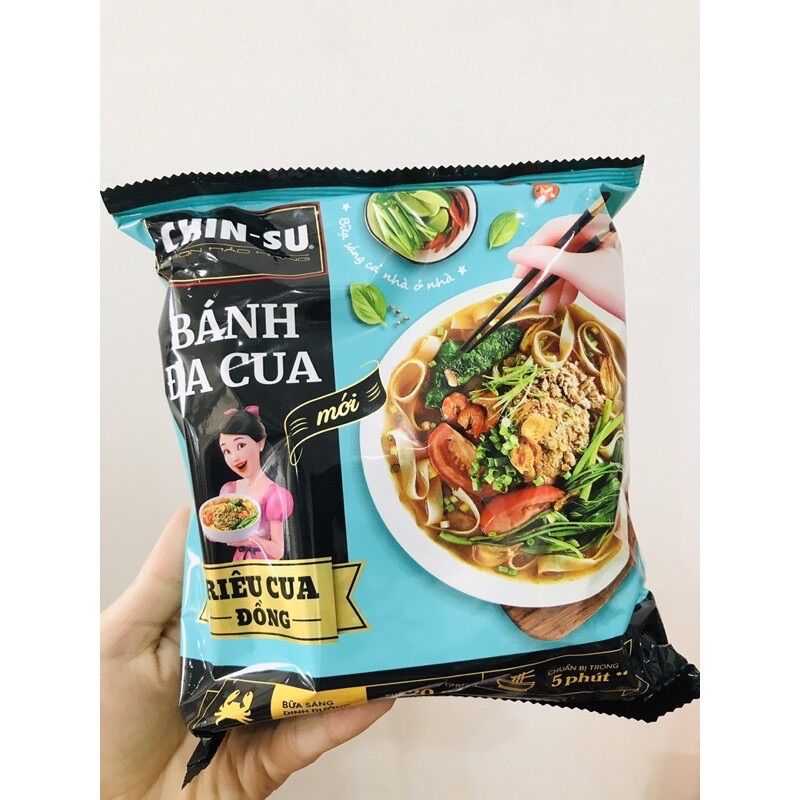 Bánh Đa Cua Chinsu Riêu Cua Thật dạng gói