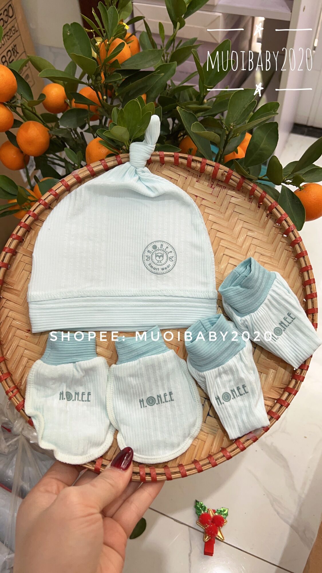 Set phụ kiện hrnee / nous cho bé sơ sinh