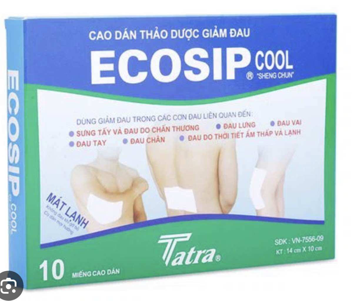 Miếng dán thảo dược giảm đau Ecosip Cool