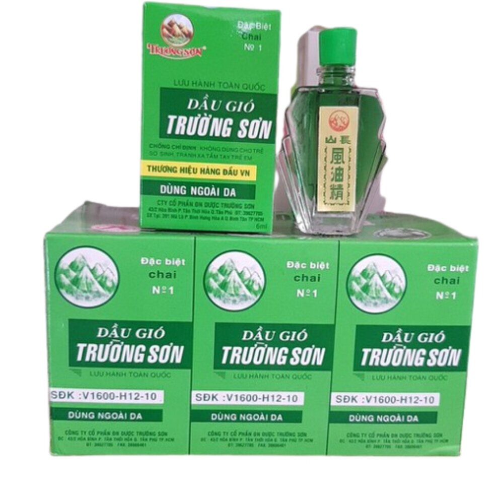 Dầu Gió Xanh Trường Sơn Lốc 12c 6ml