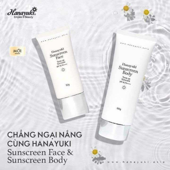 ✌Chính hãng✌ Kem Chống Nắng Cho Mặt & Body Hanayuki