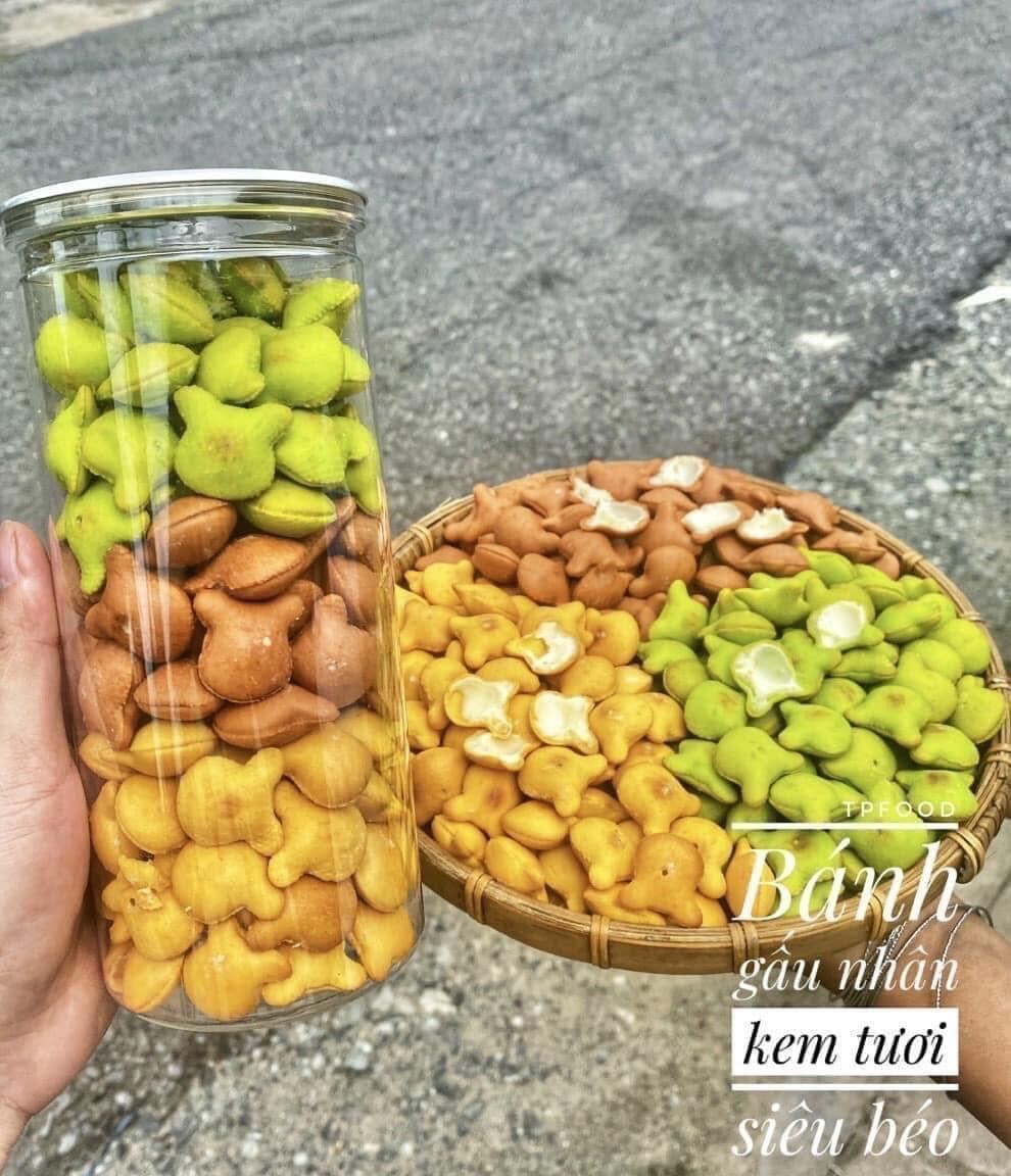 BÁNH GẤU NHÂN KEM MIX 3 VỊ 500GR