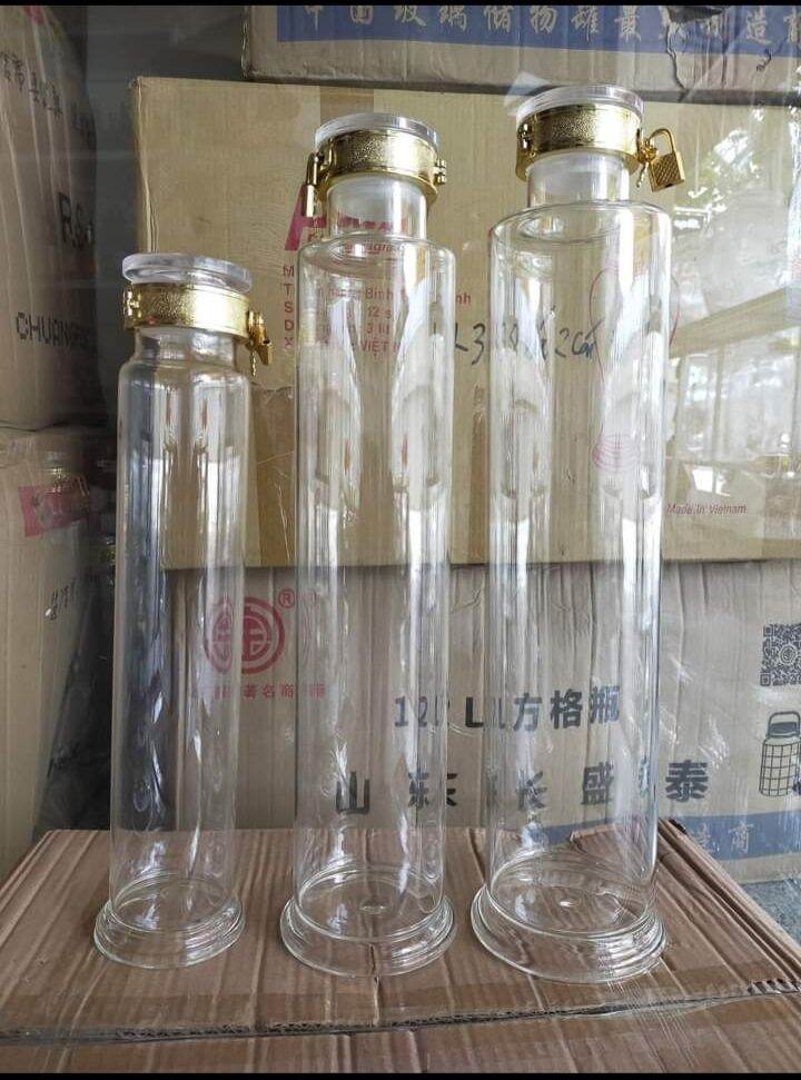 Bình Ngâm Thủy Tinh Nhân Sâm 2.5 Lít Có Khoá Cao Cấp.