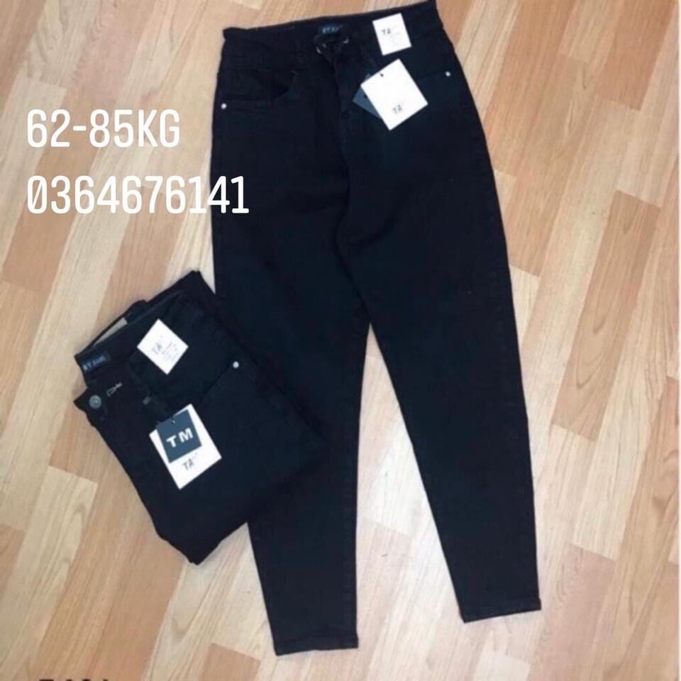 Quần jean đen baggy bigsize co dãn 60-85kg