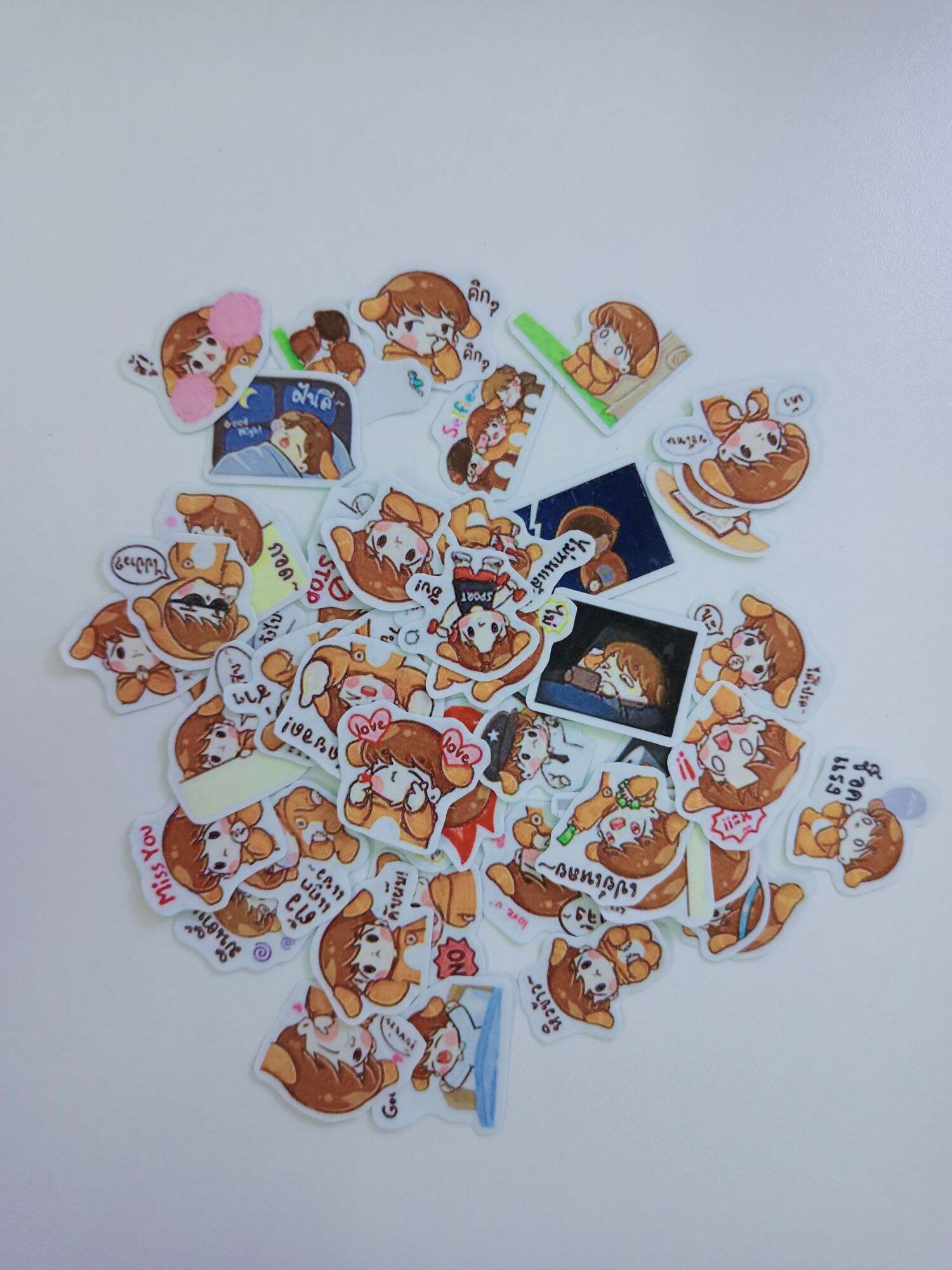 Ticker bé trai so cute 48 miếng 48 mẫu