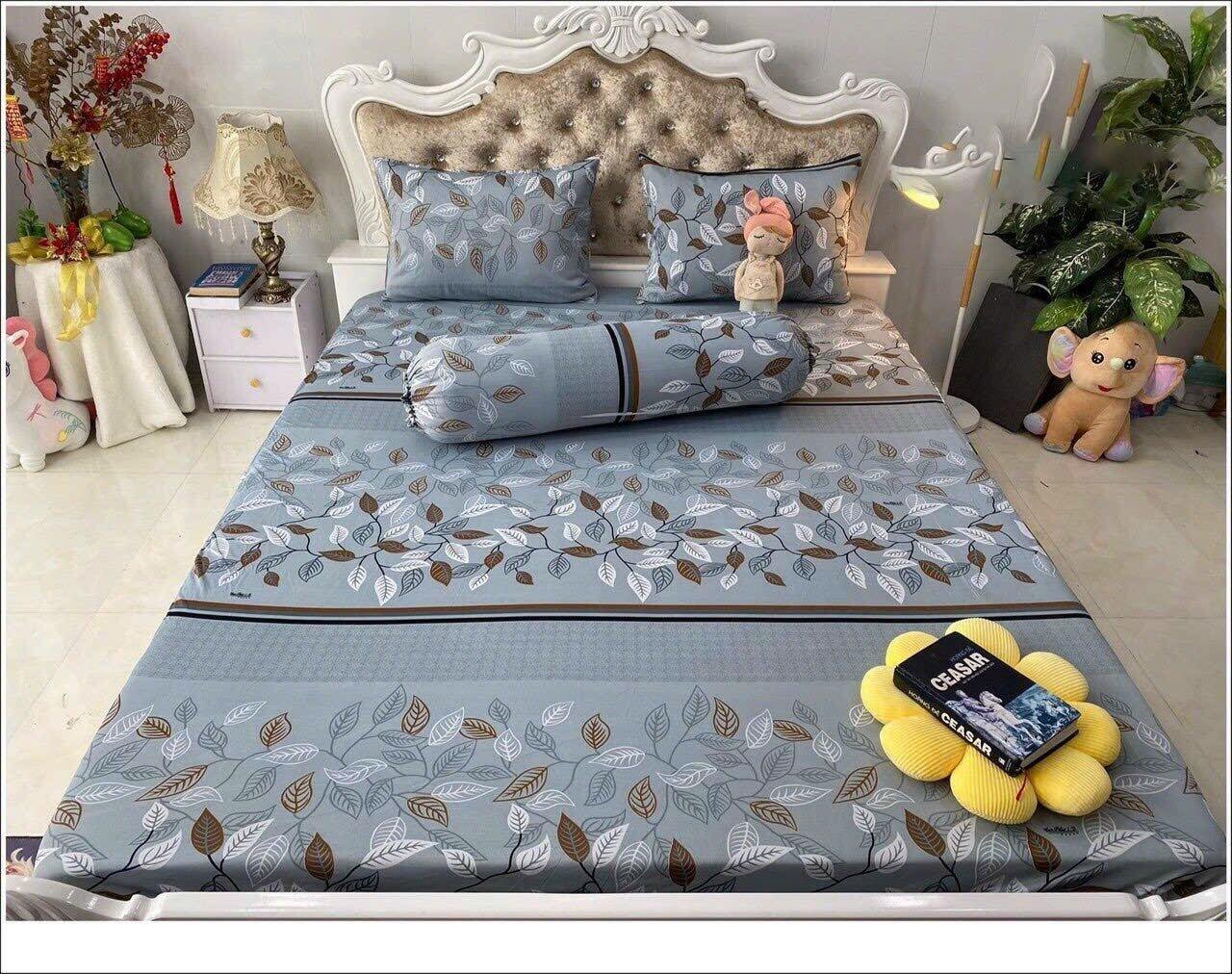 drap thun hàn quốc, bộ ga 4 món không mền