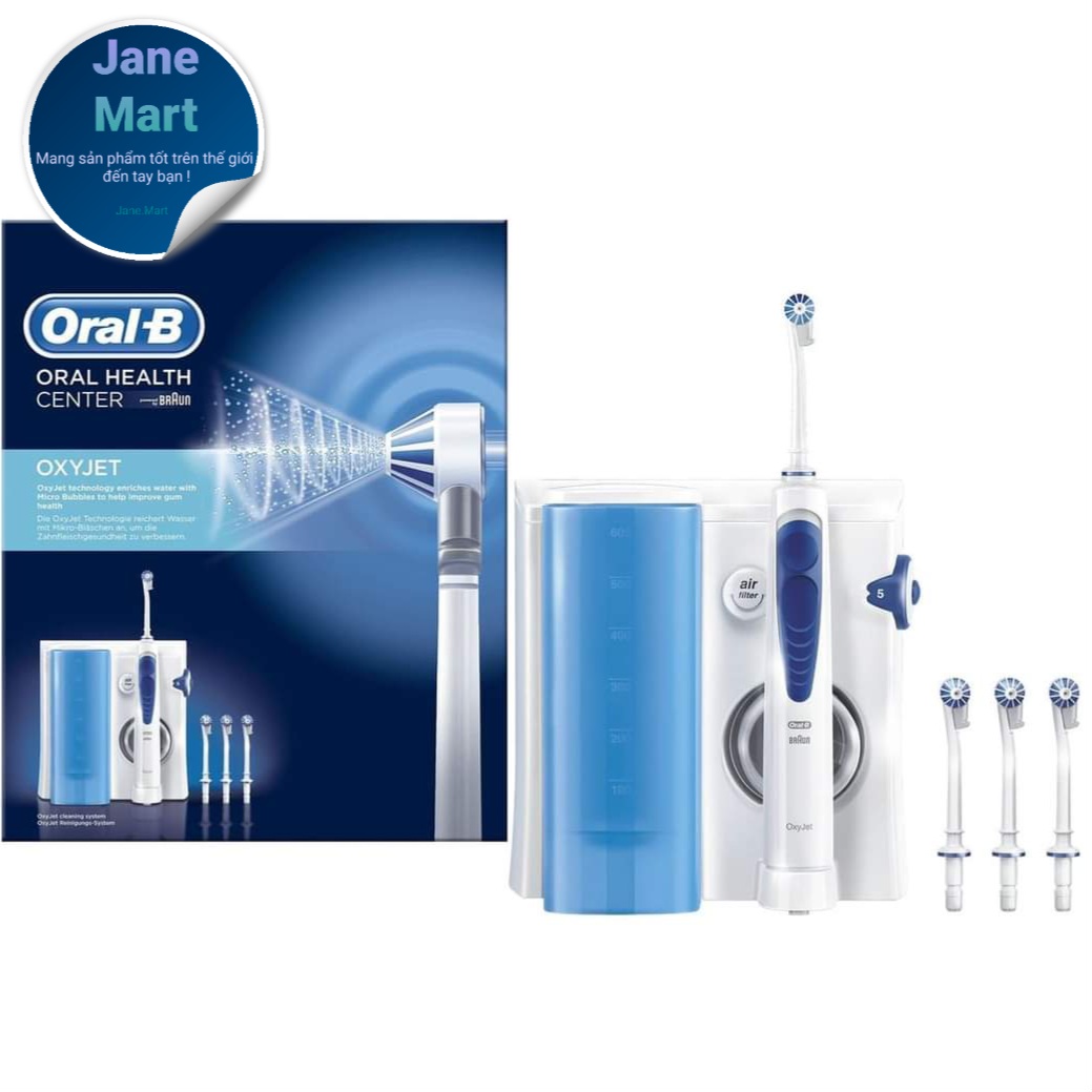 🇩🇪 MÁY TĂM NƯỚC ORAL- B OXYJET MD20 (4 ĐẦU TĂM NƯỚC )