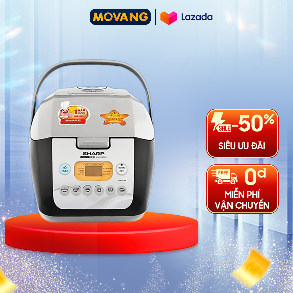 - nồi cơm điện sharp ks-com19v-g 1.8 lít