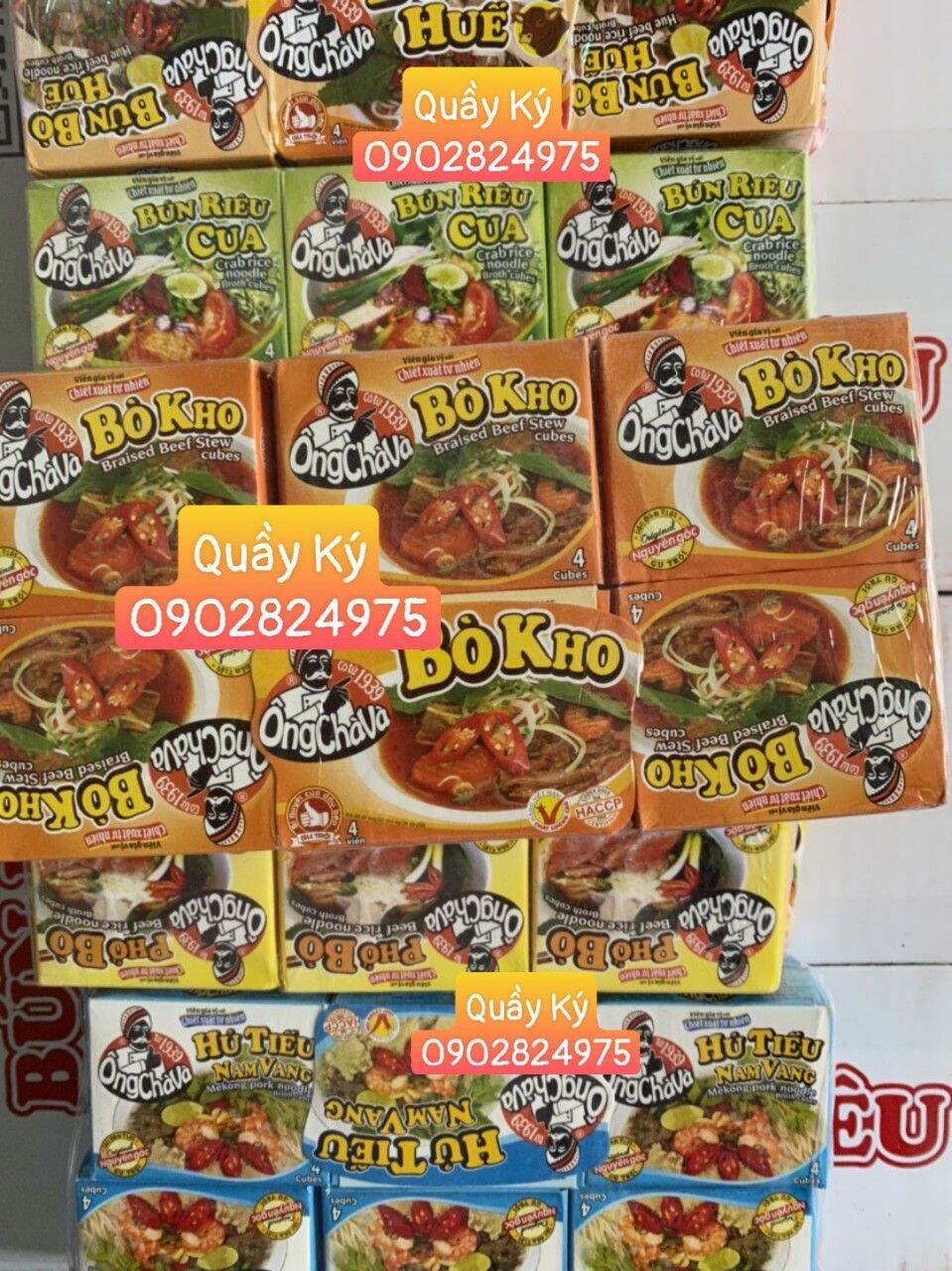 Viên gia vị bò kho ông chà và 1 lốc/ 12 viên/ 75 gram