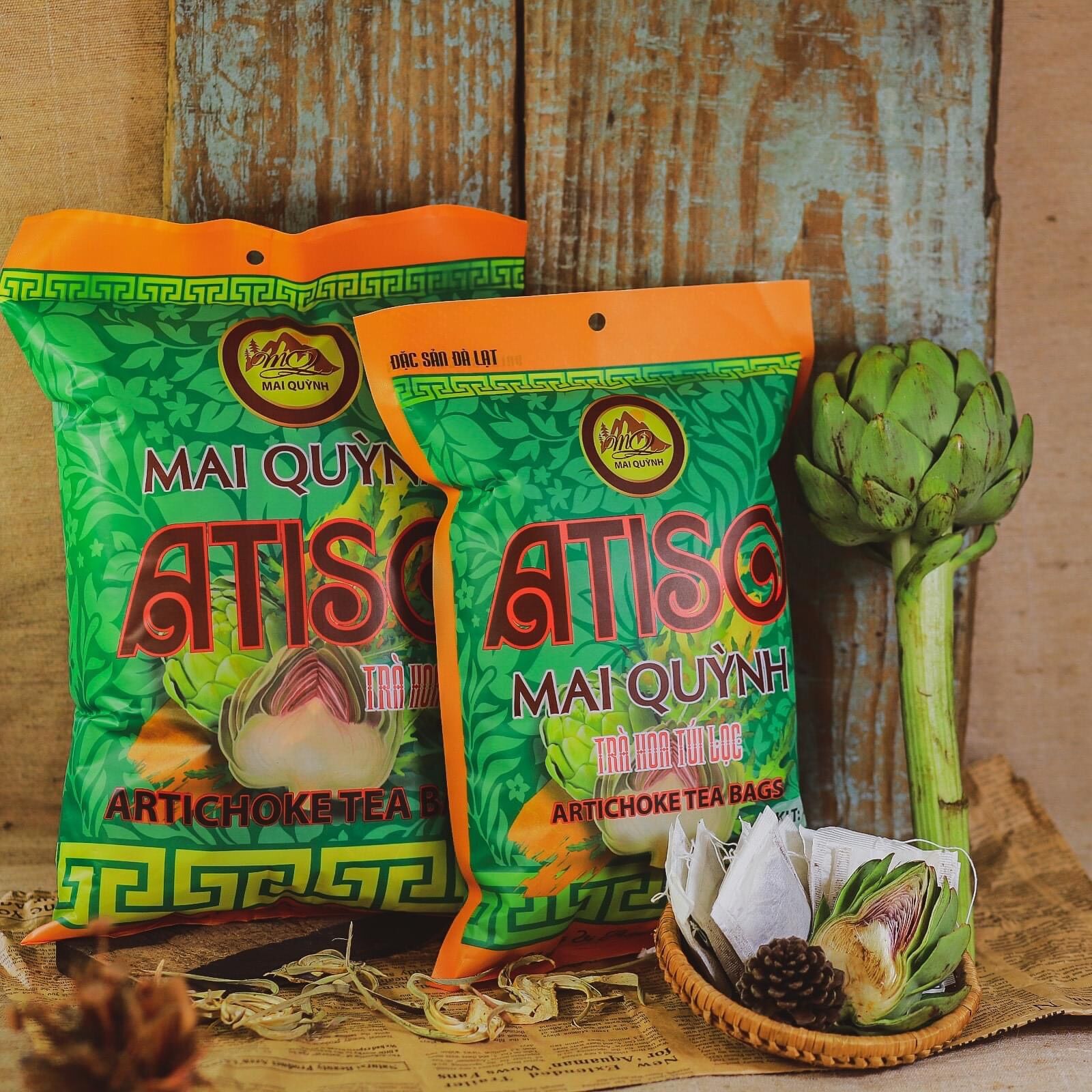 TRÀ ATISO TÚI LOC ĐẶC SẢN ĐÀ LẠT 100 túi (250gr)