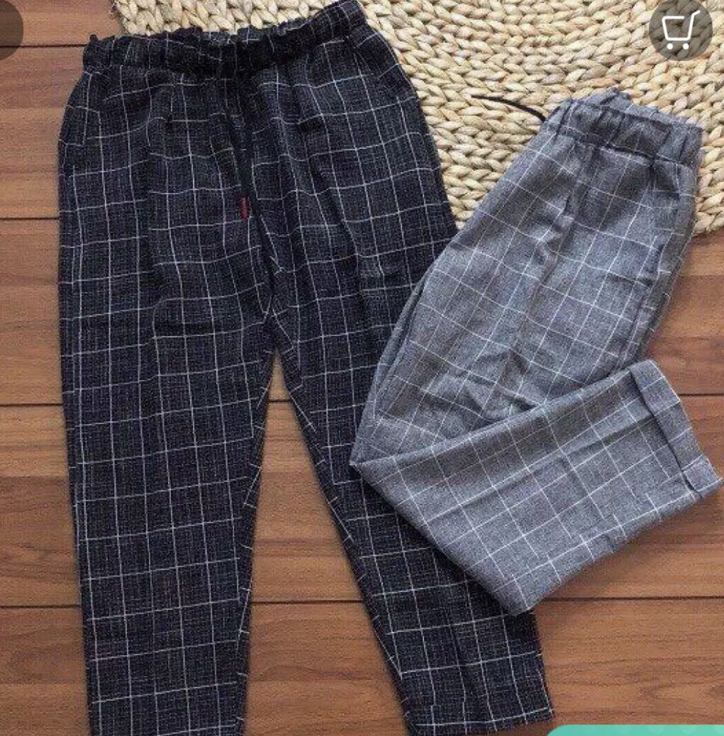 Quần Baggy sọc kẻ Caro có size đại cồ
