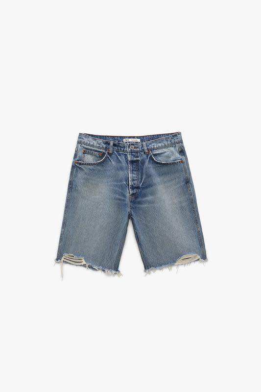 Quần short jean nam zara authentic loose fit size 31