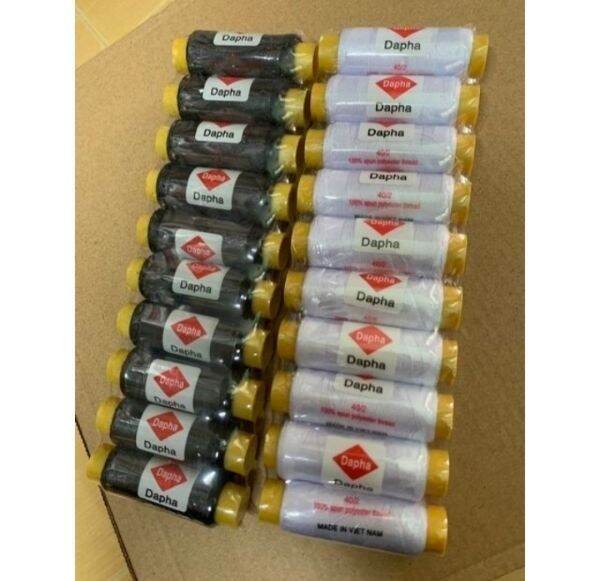 Combo 10 cuộn chỉ các màu tặng kèm kim may