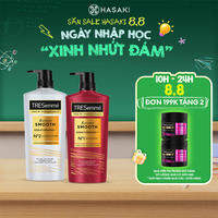 [8.8 MUA LÀ CÓ QUÀ] Combo TRESemmé Keratin Smooth Vào Nếp Mượt Mà: Dầu Gội 640g + Dầu Xả 620g Hasaki Sản Phẩm Chính Hãng