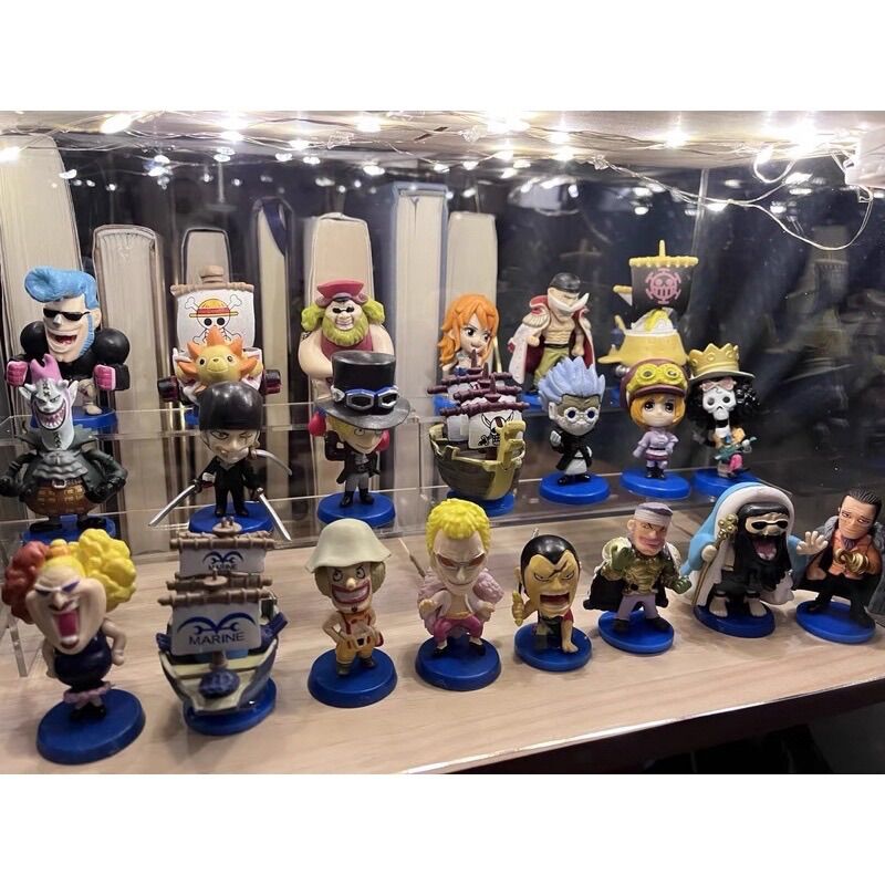 mô hình One Piece - mô hình One Piece chibi đế xanh (Có clip, ảnh thật) Fx Anime