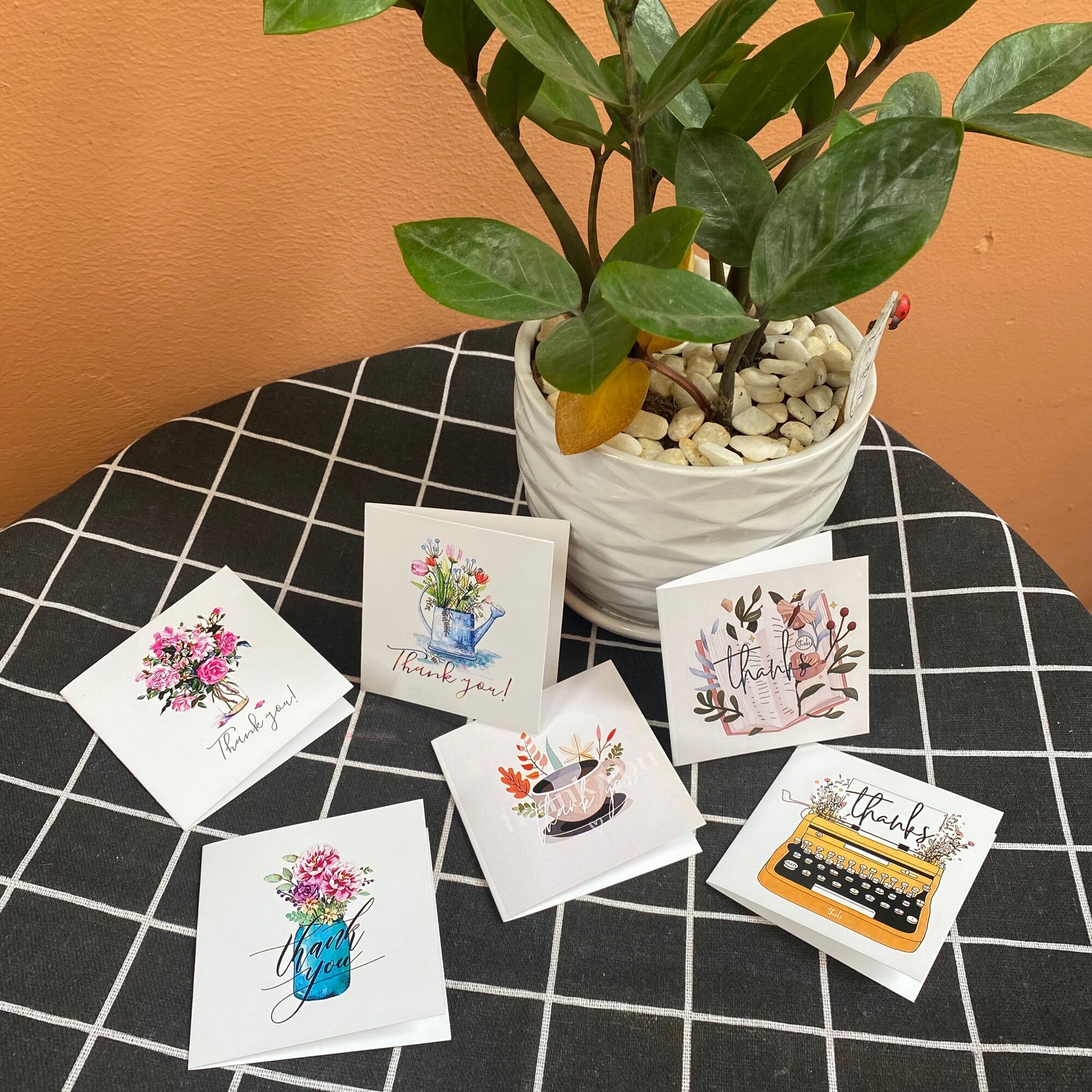 Thiệp Cảm Ơn Size 7x7cm - Thiệp Tri Ân - Thanks